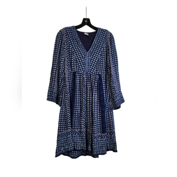 Anthropologie  Akemi +kin    Aztec print  with embroidered shiny threads  dress - Picture 5 of 6